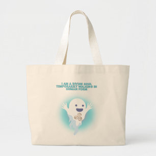 Bolso De Tela Gigante Espectador Espiritual Cuidadoso - Diseño De Cita D