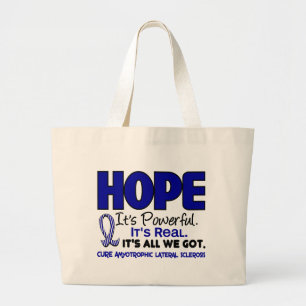 Bolso De Tela Gigante ESPERANZA 1 del ALS Lou Gehrig's Disease