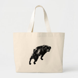 Bolso De Tela Gigante Espíritu curioso, postura clara