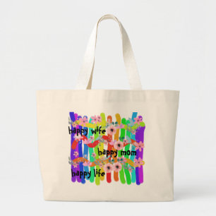 Bolso De Tela Gigante esposa feliz mamá feliz