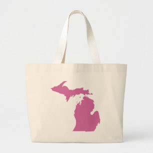 Bolso De Tela Gigante Esquema de estado de Michigan