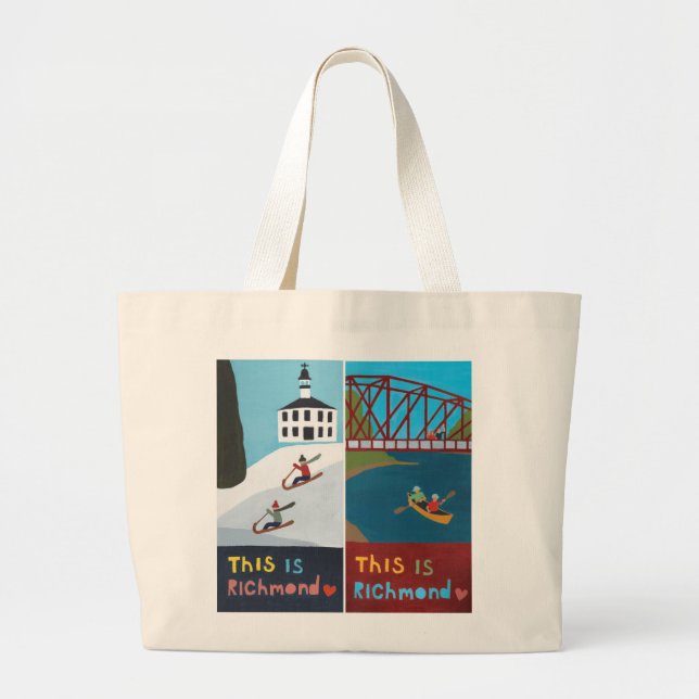 Bolso De Tela Gigante Esta es Richmond Tote Bag (Diseño #1) (Frente)