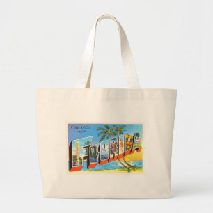 Bolso De Tela Gigante Estado de la Florida de # recuerdo viejo del viaje