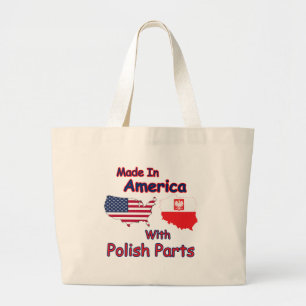 Bolso De Tela Gigante Estados Unidos con partes polacas