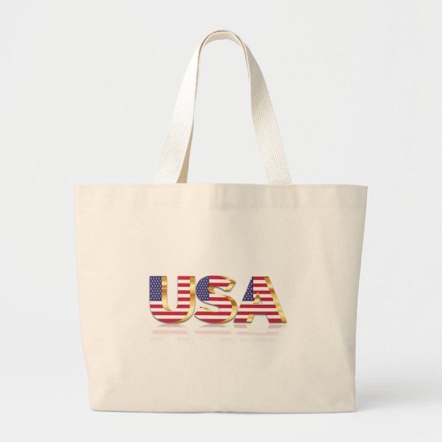 Bolso De Tela Gigante Estados Unidos - Estados Unidos - Bandera - Patrió (Frente)