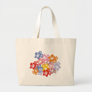 Bolso De Tela Gigante estampado de plores