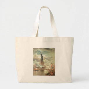 Bolso De Tela Gigante Estatua de la libertad, Nueva York circa 1800's