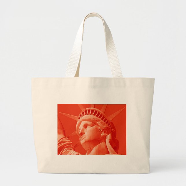 Bolso De Tela Gigante Estatua Roja de la Libertad (Frente)