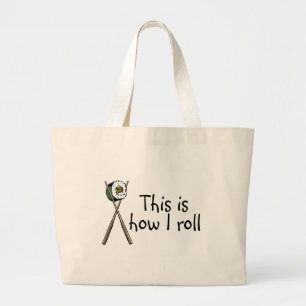 Bolso De Tela Gigante Éste es cómo ruedo el sushi