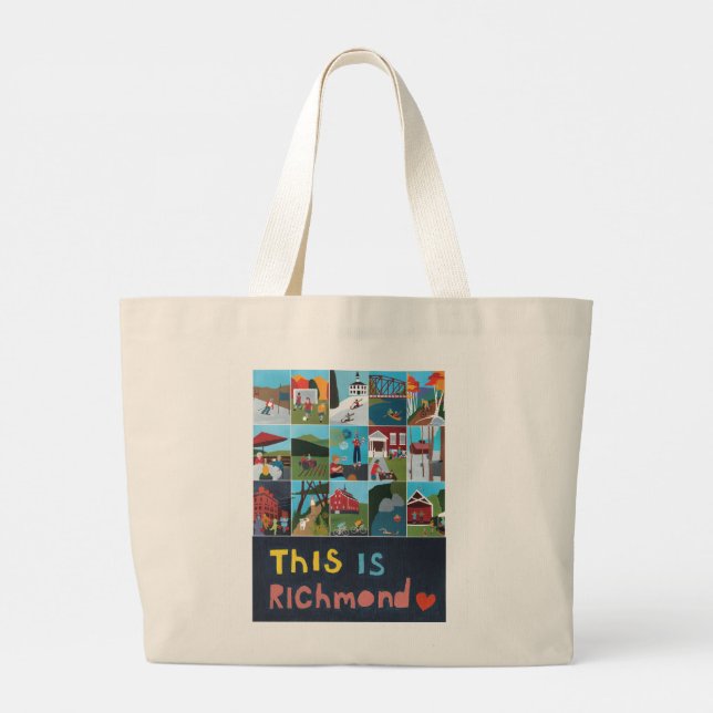 Bolso De Tela Gigante Este es el Tote Richmond (Diseño Poster) (Reverso)