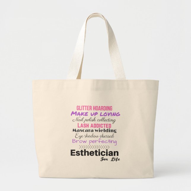 Bolso De Tela Gigante Esthetician para la vida (Frente)