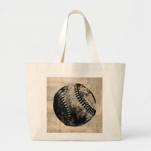 Bolso De Tela Gigante Estilo de periódico de Ilustracion de arte de bé