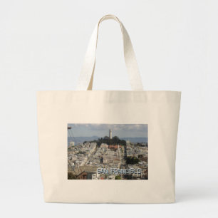 Bolso De Tela Gigante Estilo de postal de San Francisco