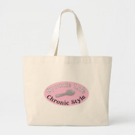 Bolso De Tela Gigante Estilo Spoonie - Rosa