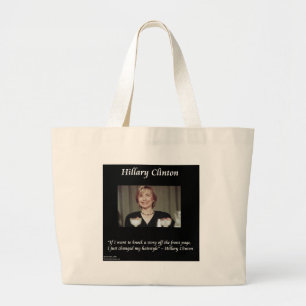Bolso De Tela Gigante Estilos de peinado de Hilary Clinton y titulares c