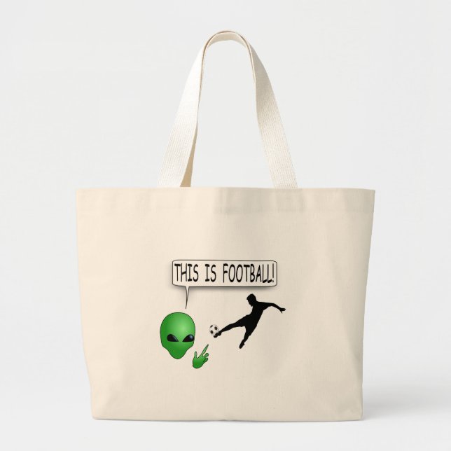 Bolso De Tela Gigante Esto Es Fútbol (Frente)