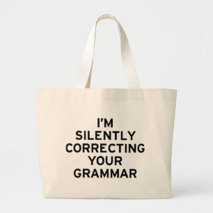 Bolso De Tela Gigante Estoy corrigiendo la gramática