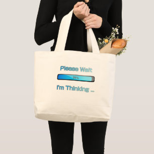 Bolso De Tela Gigante Estoy Pensando Diseñador de Programador de Computa