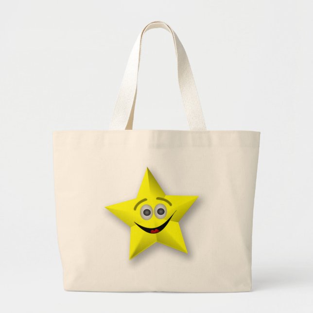 BOLSO DE TELA GIGANTE ESTRELLA CARA (Frente)