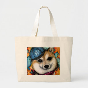 Bolso De Tela Gigante Estrella estupenda Shiba Inus