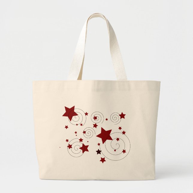Bolso De Tela Gigante Estrellas (Frente)