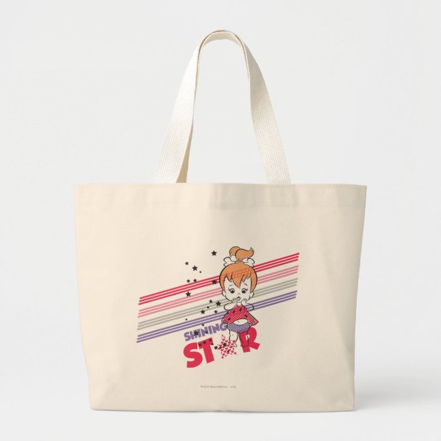 Bolso De Tela Gigante Estrellas brillantes PEBBLES™ (Frente)