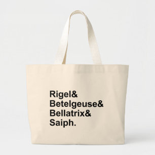 Bolso De Tela Gigante Estrellas de Bellatrix Saiph el del Betelgeuse