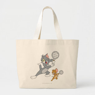 Bolso De Tela Gigante Estrellas de tenis Tom y Jerry 1
