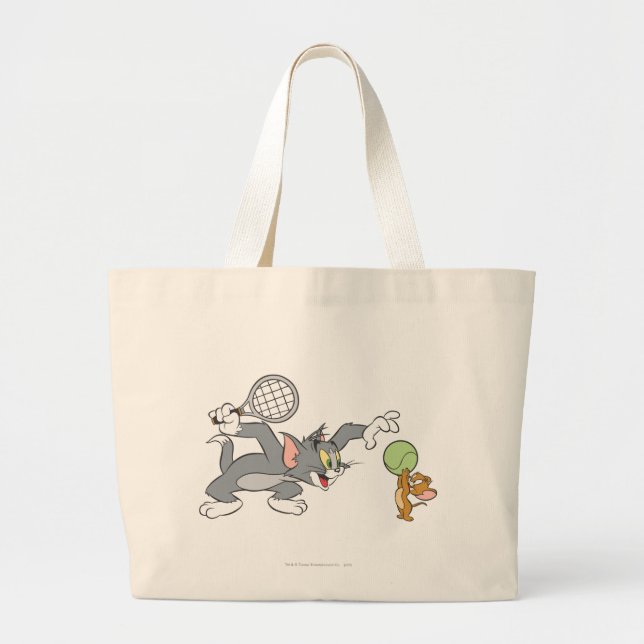 Bolso De Tela Gigante Estrellas de tenis Tom y Jerry 2 (Frente)