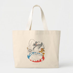 Bolso De Tela Gigante Estrellas de tenis Tom y Jerry 7