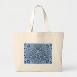 Bolso De Tela Gigante Estrellas del Sol Antiguo Cielo Nocturno Zodiaco M
