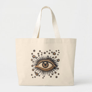 Bolso De Tela Gigante Estrellas oculares Luna Celeste Nouveau