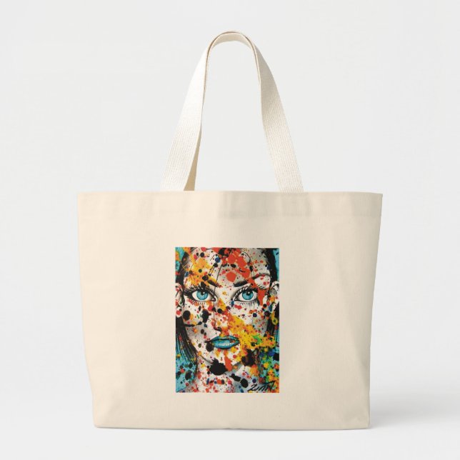 Bolso De Tela Gigante Estudiante de arte (Frente)