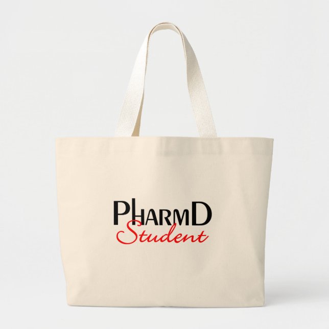 Bolso De Tela Gigante Estudiante de PHARMD (Frente)