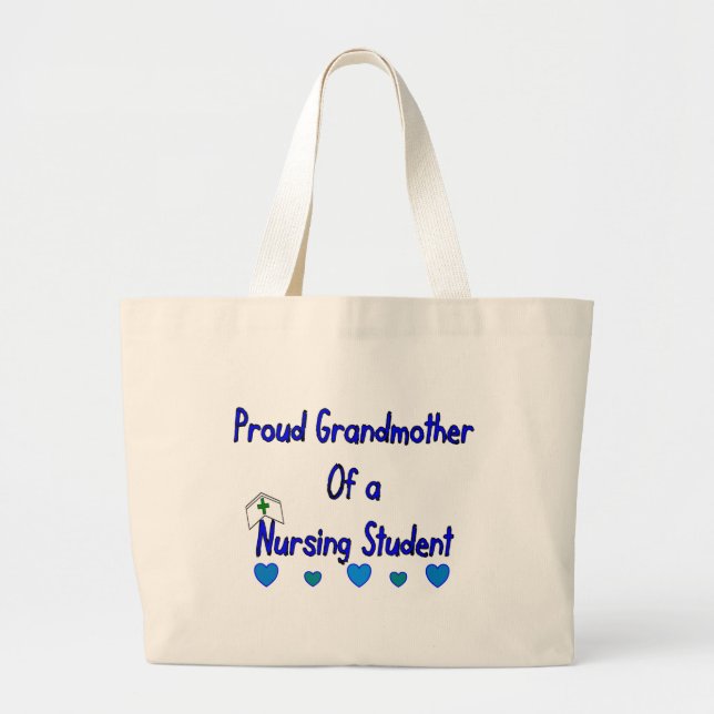 Bolso De Tela Gigante Estudiante orgulloso de la enfermería de (Frente)