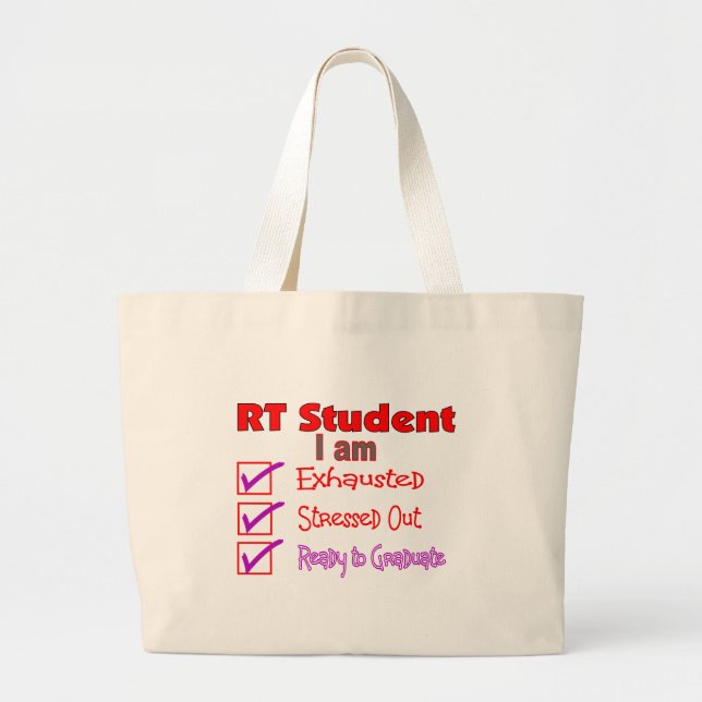 Bolso De Tela Gigante Estudiante respiratorio de la terapia--¡Subrayado (Frente)