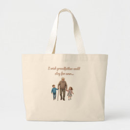 Bolso De Tela Gigante Eternal Love grandfather And Grandchildren