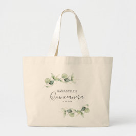 Bolso De Tela Gigante Eucalyptus 15º cumpleaños Quinceanera Keepsake