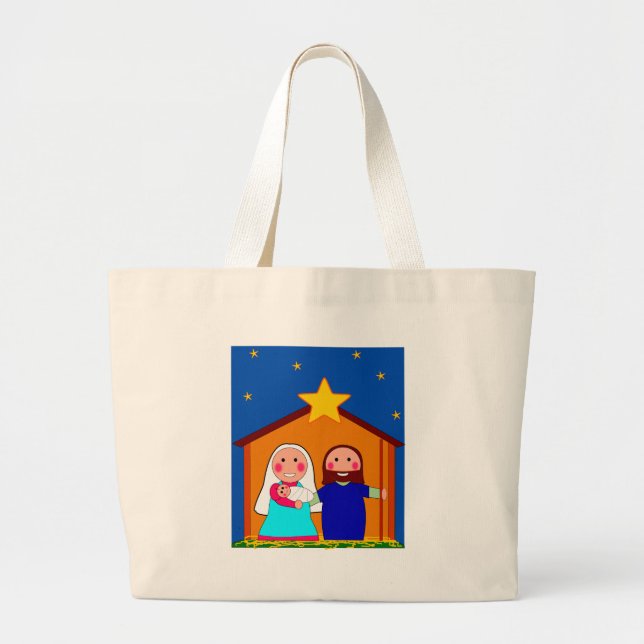 Bolso De Tela Gigante Eve navidades (Frente)
