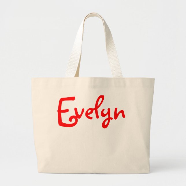 Bolso De Tela Gigante Evelyn - Tote Jumbo Canvas (Frente)