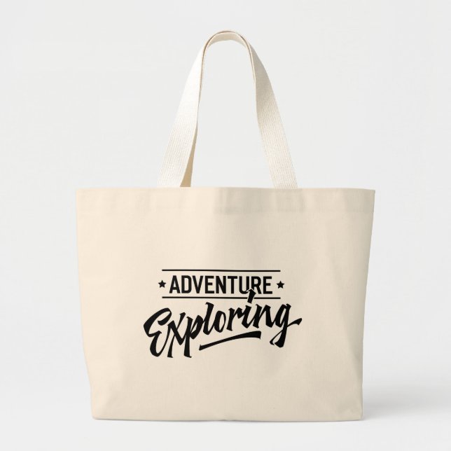 Bolso De Tela Gigante Exploración de aventuras (Frente)