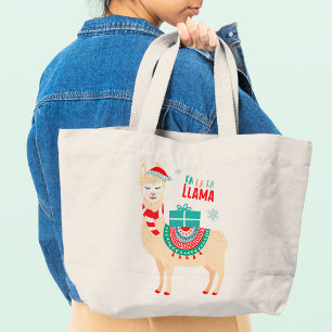 Bolso De Tela Gigante Fa La Llama Navidades se divierten