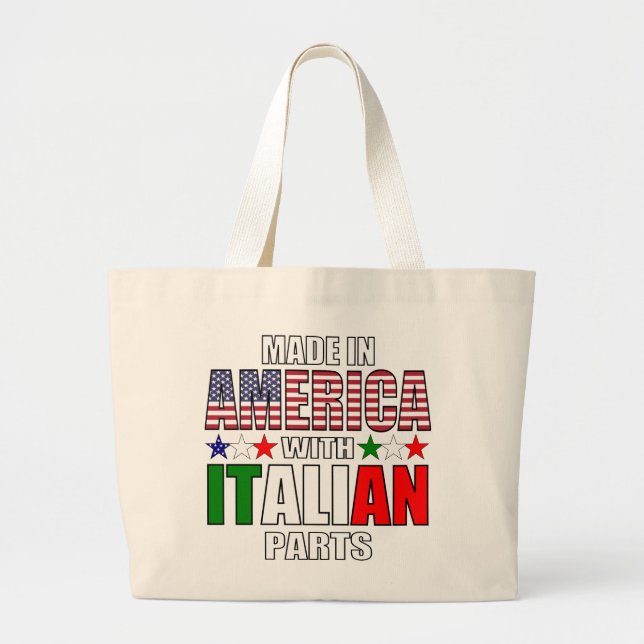 Bolso De Tela Gigante Fabricado en Estados Unidos con piezas italianas (Frente)
