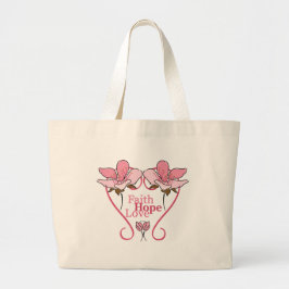 Bolso De Tela Gigante FaItH, HoPe y LoVe