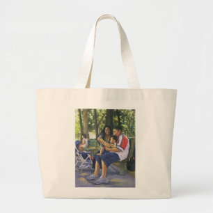 Bolso De Tela Gigante Familia en el parque 1999
