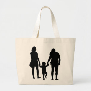 BOLSO DE TELA GIGANTE FAMILIA FELIZ