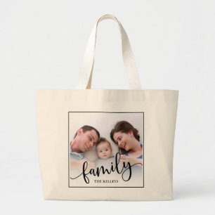 Bolso De Tela Gigante Familia, Personalizado personalizado, foto complet