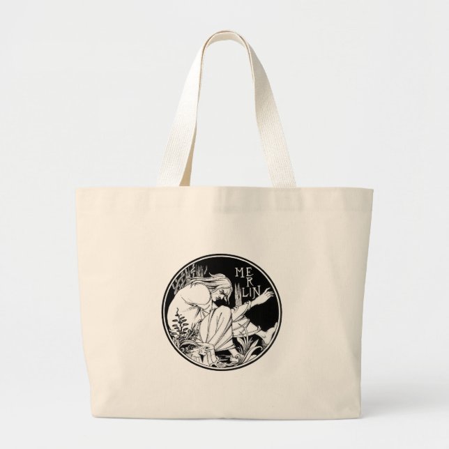 Bolso De Tela Gigante Fantasía Art Nouveau de Merlin (Frente)