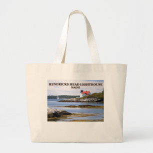 Bolso De Tela Gigante Faro de Hendricks Head, Maine Tote Bag