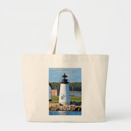 Bolso De Tela Gigante Faro de Prospect Harbour, postal Maincard